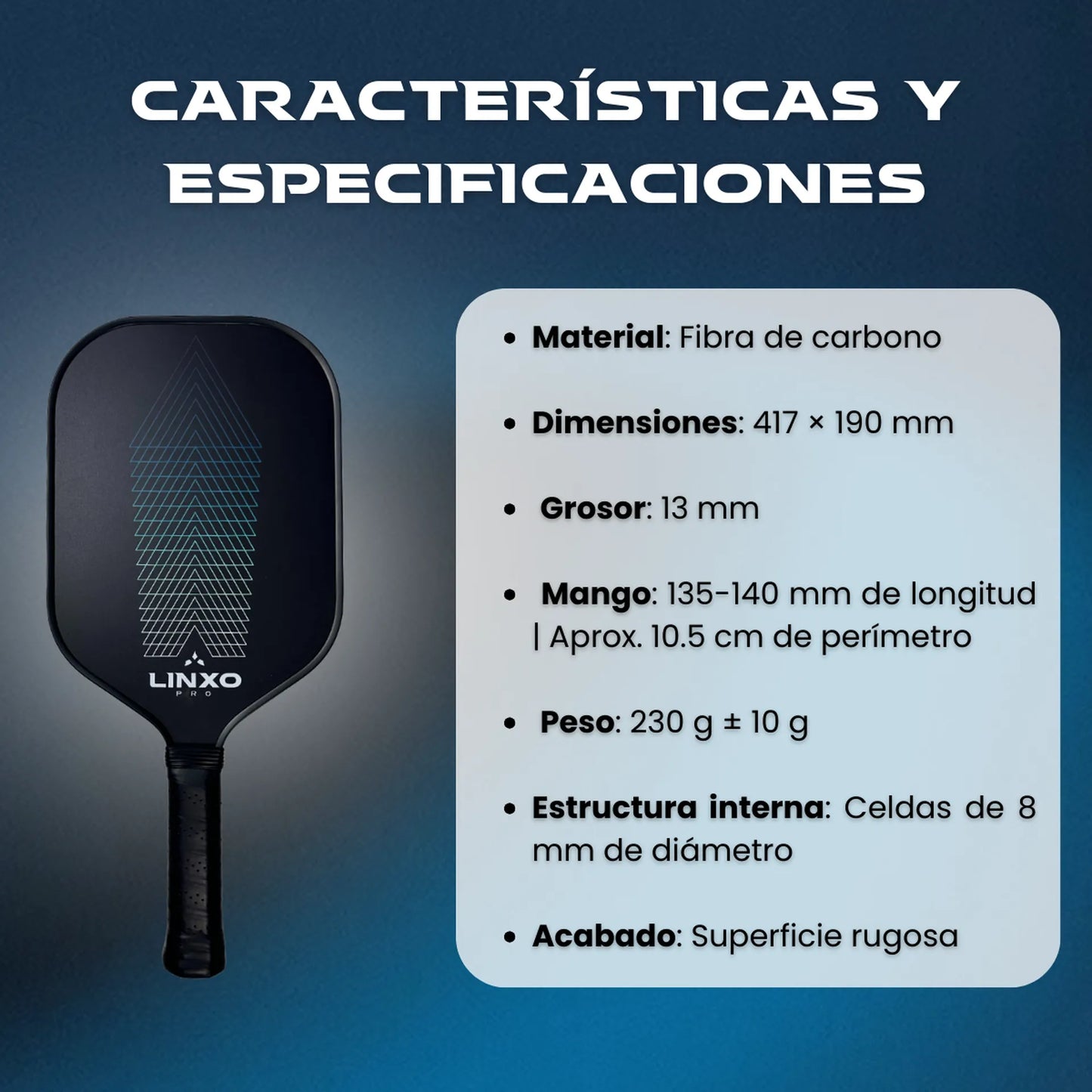 RAQUETA | PALETA DE PICKLEBALL VERTEX