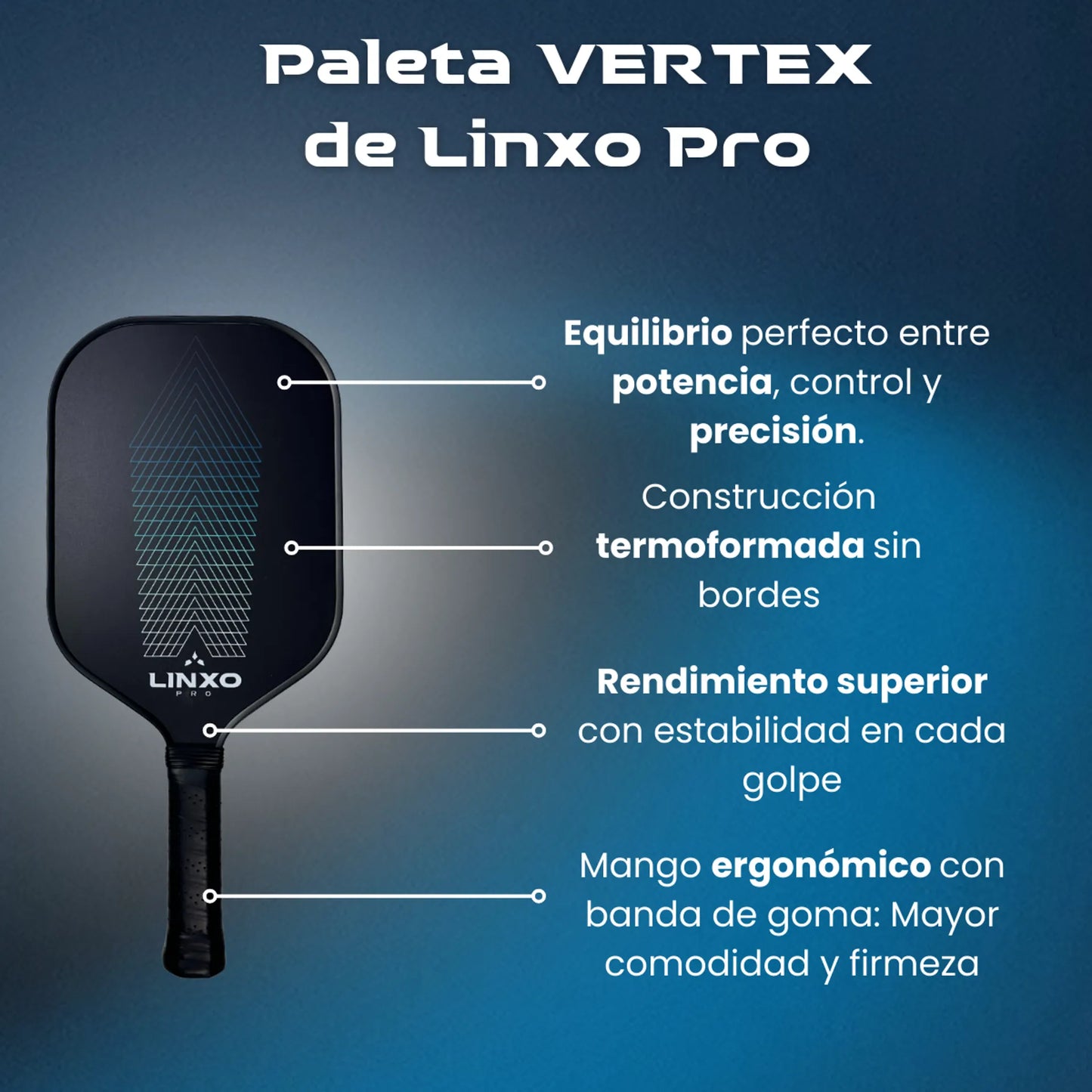 RAQUETA | PALETA DE PICKLEBALL VERTEX